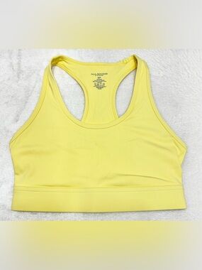 All Access by Bandier Yellow Racerback Sports Bra Size Small